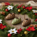 Set of 3 Ceramic Pinecone Taper Candle Holders, 8cm, Multicoloured | Floristik24.co.uk