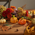 Decorative pumpkins for autumnal table decoration, 6cm, 2 pieces | Floristik24.co.uk