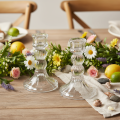 ProductName  
Transparent Glass Candle Holder 12cm Set of 2 for Table Decoration  

ProductDescription  
<h2>Transparent Glass Candle Holders for Stylish Home Decoration</h2>  

<p>Enhance your home with this set of two transparent glass candle holders, p | Floristik24.co.uk