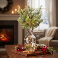 Artificial Conifer Branch with Pine Cones for Decorations 39cm Set of 4 | Floristik24.co.uk