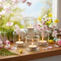 Glass Tea Light Holders Transparent Round Glass Set of 3 8cm

```html
<h2>Set of 3 Glass Tea Light Holders for Home and Table Decoration</h2>

<p>
These tea light holders are crafted from clear glass with a simple and timeless round shape. With a diameter | Floristik24.co.uk