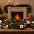 Kunststoff Wreath Pine Green for Door Decoration 35cm | Floristik24.co.uk