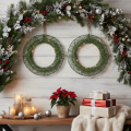 Green Metal Wire Mesh Wreath 19cm Set of 2 for DIY Projects | Floristik24.co.uk