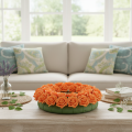 Künstliche Orange Roses - 5 cm Bloom - 100 Pieces | Floristik24.co.uk