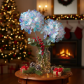 Artificial Hydrangea Branches in Iridescent Colors, 36cm, Set of 2 | Floristik24.co.uk