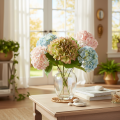 Artificial hydrangea decorative flower with stem, 46cm | Floristik24.co.uk