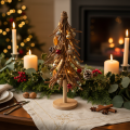 Willow Twig Christmas Tree on Wooden Base 48cm | Floristik24.co.uk