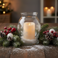Large LED Candle with Timer for Outdoor Use, Warm White, Ø12.5cm, H20cm | Floristik24.co.uk