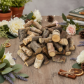 Birch Wood Pieces with Bark for Crafts 3cm 300g | Floristik24.co.uk