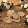 Natural Wooden Slices Round 6cm 300g for Crafting and Home Decoration | Floristik24.co.uk