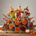 Scarecrow Stick Decoration for Indoor Plants and Crafting - 60cm | Floristik24.co.uk