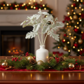 Artificial Senecio branch, silver leaf, ragwort, detailed, 45cm, 3 pieces | Floristik24.co.uk