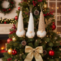 Set of 6 Gnome Hanging Decorations with Beard, 17cm, Natural Colours | Floristik24.co.uk