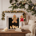 Decorative gingerbread man ornaments for Christmas trees, 6cm, 12 pieces | Floristik24.co.uk