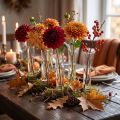 Glass Test Tube Vase 130mm x 14mm for Single Flowers and Decorations | Floristik24.co.uk