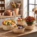 Gift basket, wicker, handles, various sizes | Floristik24.co.uk
