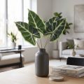 Alocasia Elephant Ear Arrow Leaf Artificial Plants Green 55cm | Floristik24.co.uk
