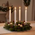 PURE wax candles white 250/23mm natural wax 4 pcs | Floristik24.co.uk