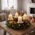 Candle holder silver Ø8cm 4 pcs | Floristik24.co.uk