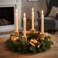 Candle holder crown golden, stick candle holder metal 4 pieces | Floristik24.co.uk