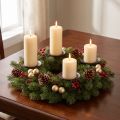 Candle Holder Brown Ø6cm 4 pcs | Floristik24.co.uk