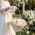 Wedding flower girl basket 24cm x 17cm | Floristik24.co.uk