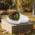 Styrofoam heart curved medium 11cm 2pcs | Floristik24.co.uk