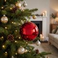Christmas ball medium plastic red 20cm | Floristik24.co.uk