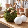 Styrofoam ball Ø10cm white 5 pcs | Floristik24.co.uk