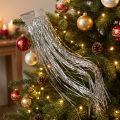 Tinsel Silver Christmas Tree Decoration Party Decoration 50×40cm 2pcs | Floristik24.co.uk
