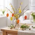 Mini Easter egg for hanging dotted yellow, red, orange H4cm 24 pcs | Floristik24.co.uk