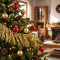 Lametta Gold Light Gold Tree Decoration Christmas L50cm | Floristik24.co.uk