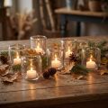 Tealight holder candle holder glass clear Ø8cm H8cm 6 pcs | Floristik24.co.uk