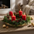 Straw wreath 20/4cm, set of 10 - wreath blanks for Advent, All Saints' Day and decoration | Floristik24.co.uk