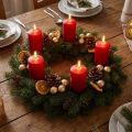 Metal wreath black table decoration wire wreath Ø30cm H3.5cm | Floristik24.co.uk