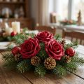 Foam Rose Ø7.5cm Red 18 pcs | Floristik24.co.uk