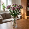 Bearded Carnation Artificial Flower Purple White Carnation 52cm | Floristik24.co.uk