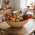 Oval planter, yellow, 38.5cm x 12.5cm x 13cm | Floristik24.co.uk