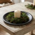 Decorative plate metal bowl decorative plate anthracite Ø26cm 2pcs | Floristik24.co.uk