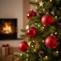 Christmas tree balls plastic red 8cm 6 pcs | Floristik24.co.uk