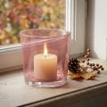 Glass pot Ø10cm H8.5cm old pink | Floristik24.co.uk