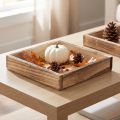 Wooden tray, rustic design,