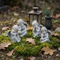 Angel sitting grey 11cm 4 pcs | Floristik24.co.uk