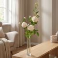 Rose branch crème / rosè 100cm | Floristik24.co.uk