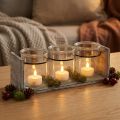 Rustic glass container set in
