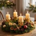 Candle Holder Crown Gold 4 Pcs | Floristik24.co.uk