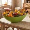 Decorative bowl oval plant boat green 38.5x12.5x13cm | Floristik24.co.uk