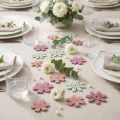 Scatter decoration table flowers wood white pink purple 3.5cm 36pcs | Floristik24.co.uk