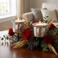 Candle holder for tealight silver Ø6cm H10cm 2pcs | Floristik24.co.uk