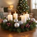 Mini Christmas ball silver Ø3cm 14 pcs | Floristik24.co.uk